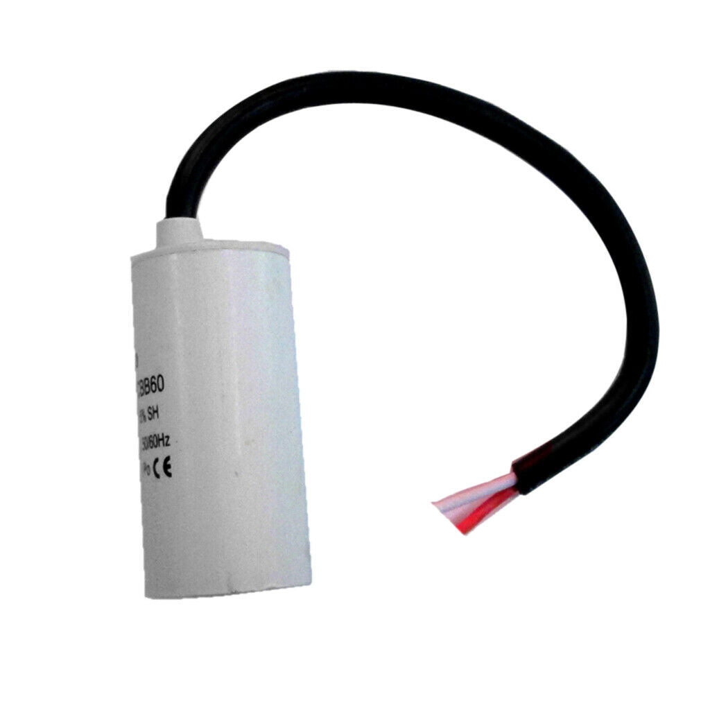 450V 4uf Motor Drive Capacitor Capacitance CBB60 for Washing Machine White
