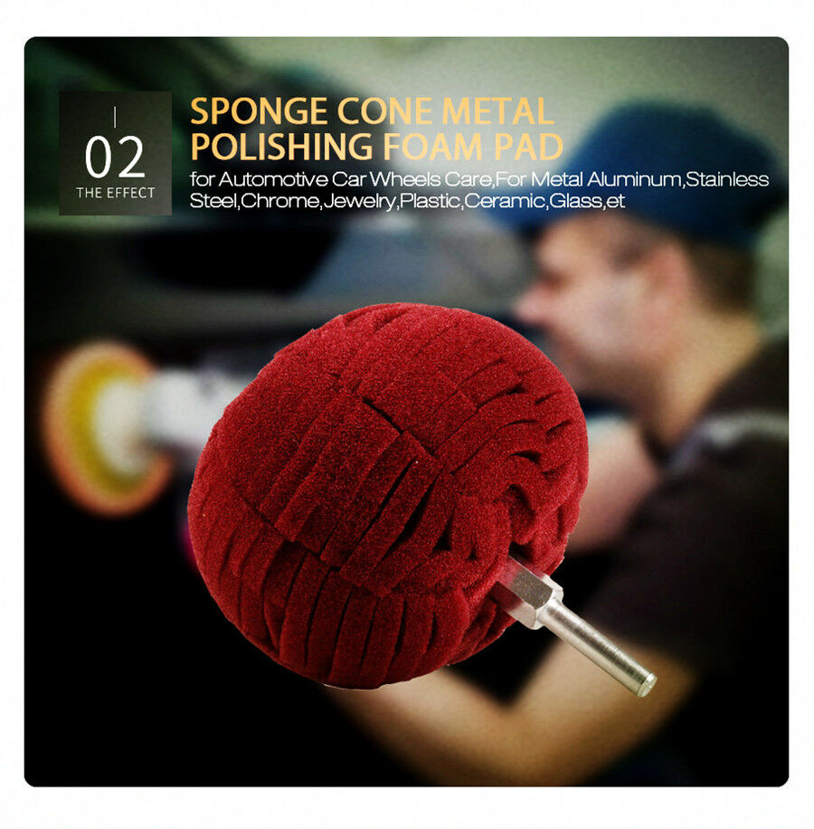 3"(76mm) Buffing Ball Finishing Buff Polishing Pad For Car Polishing Convenient
