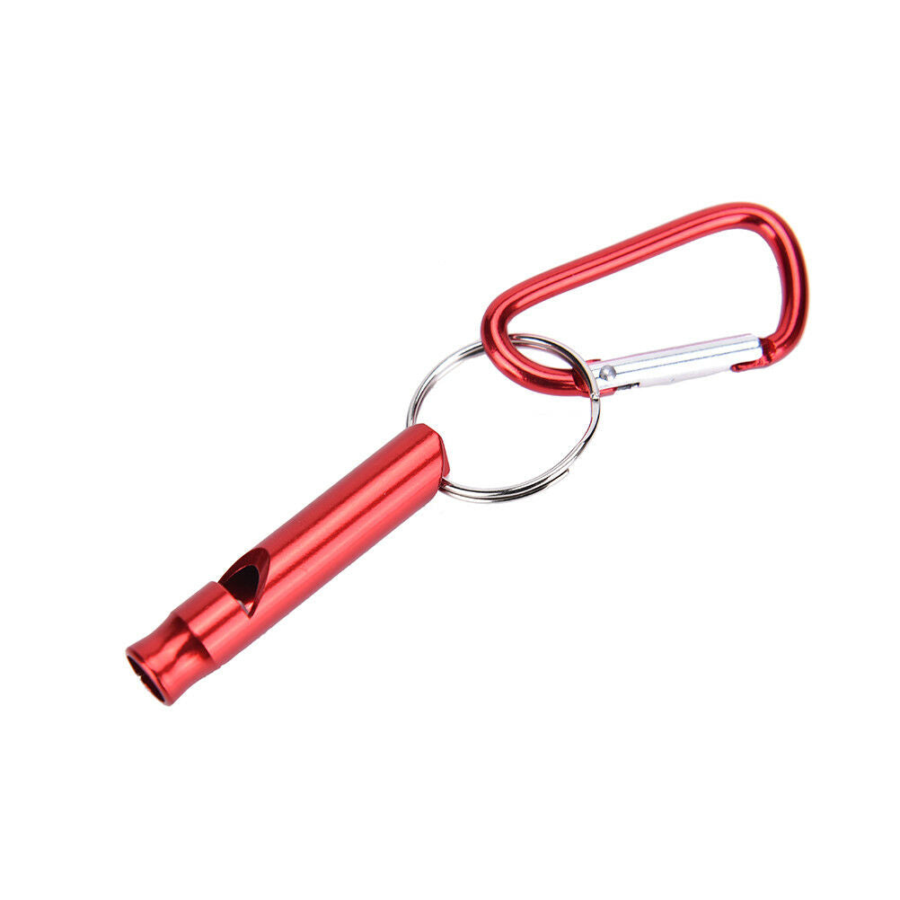 Outdoor Aluminum Alloy Emergency Survival Whistle Keychain Camping Hiking .l8