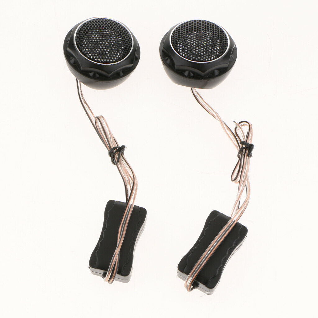 2x Premium Component Speaker System Titanium Dome Car Tweeters