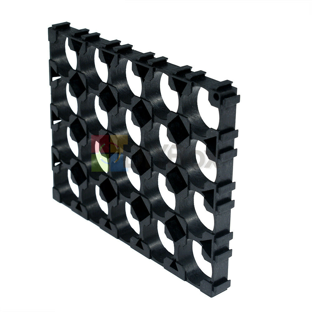 2Pcs 4x5 Cell 18650 Batteries Spacer Radiating Shell Plastic Heat Holder Bracket