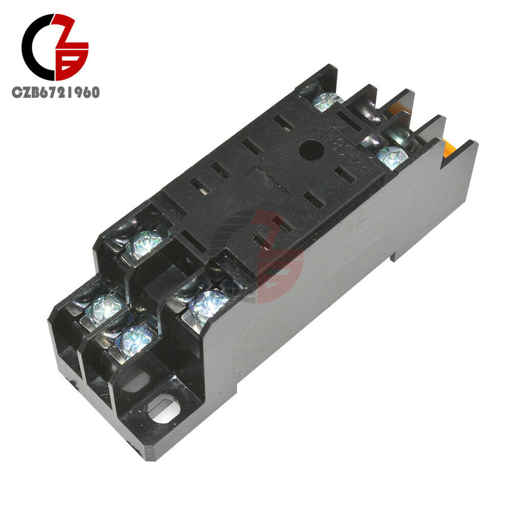 PYF08A Base Copper Relay Socket DC 12V 24V for 8Pin Relay H3Y-2 MY2NJ HH52P ST6P