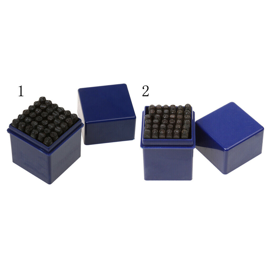 36pc Steel Punch Alphabet 3mm 1/8" Letter Number Stamp Metal Leather Craft