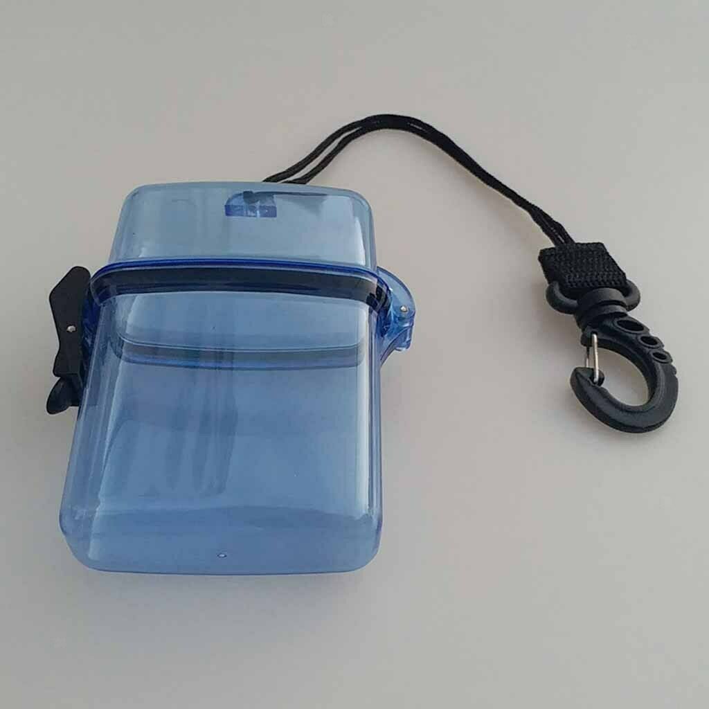 2x Waterproof Dry Box Kayaking Boating Fishing Case with Lanyard  Organizer