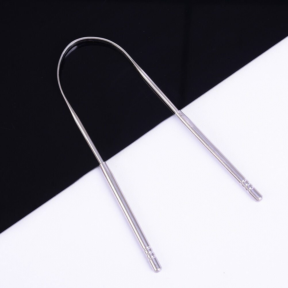 Stainless Steel Tongue Scraper Cleaner Fresh Breath Cleaning Tongue Care  JCBD