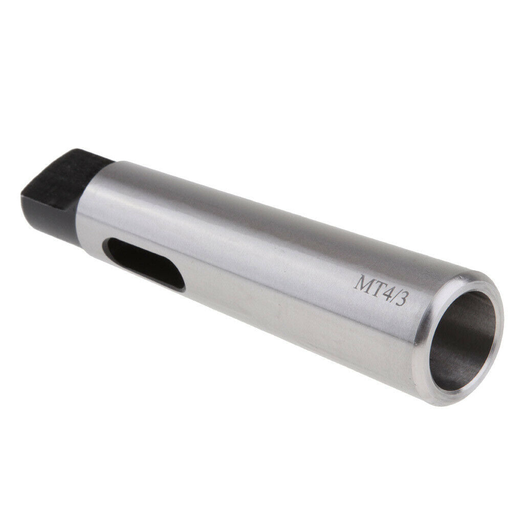 MT4 Spindle to MT3 Arbor Morse Taper Adapter Reducing Drill Sleeve, 140mm Length