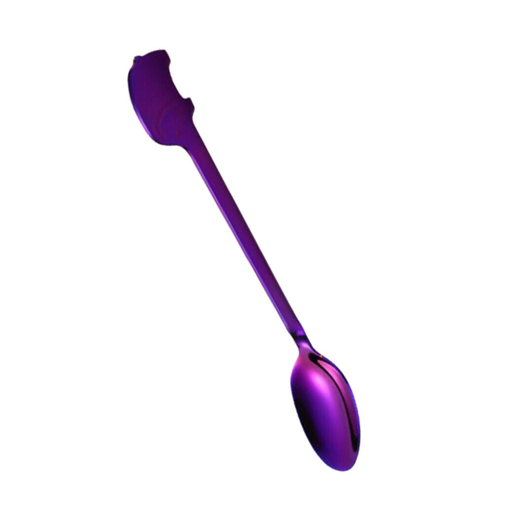 1 Pack Flatware Spoon Fork Utensils Spoons and Forks for Kids Purple Spoon