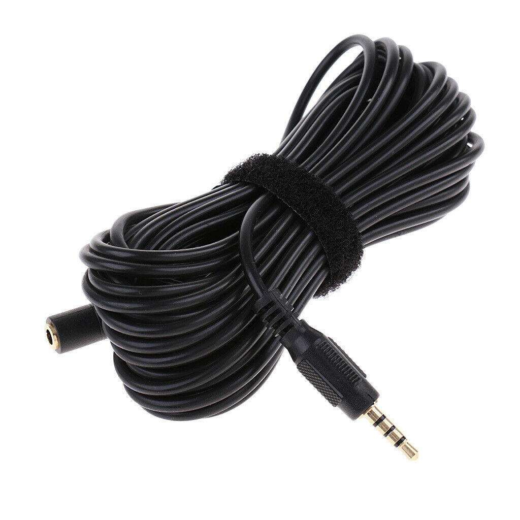 1x Headphone Microphone Extension Cable Jack 3.5mm Audio Extension Cable 6m