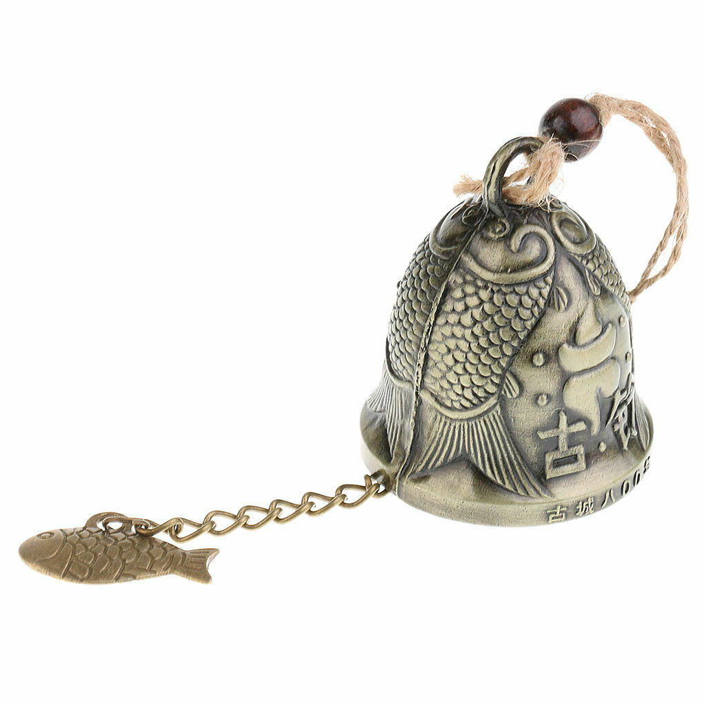 Exquisite Retro Metal Feng Shui Lucky Windchime Hanging Bell Collectibles