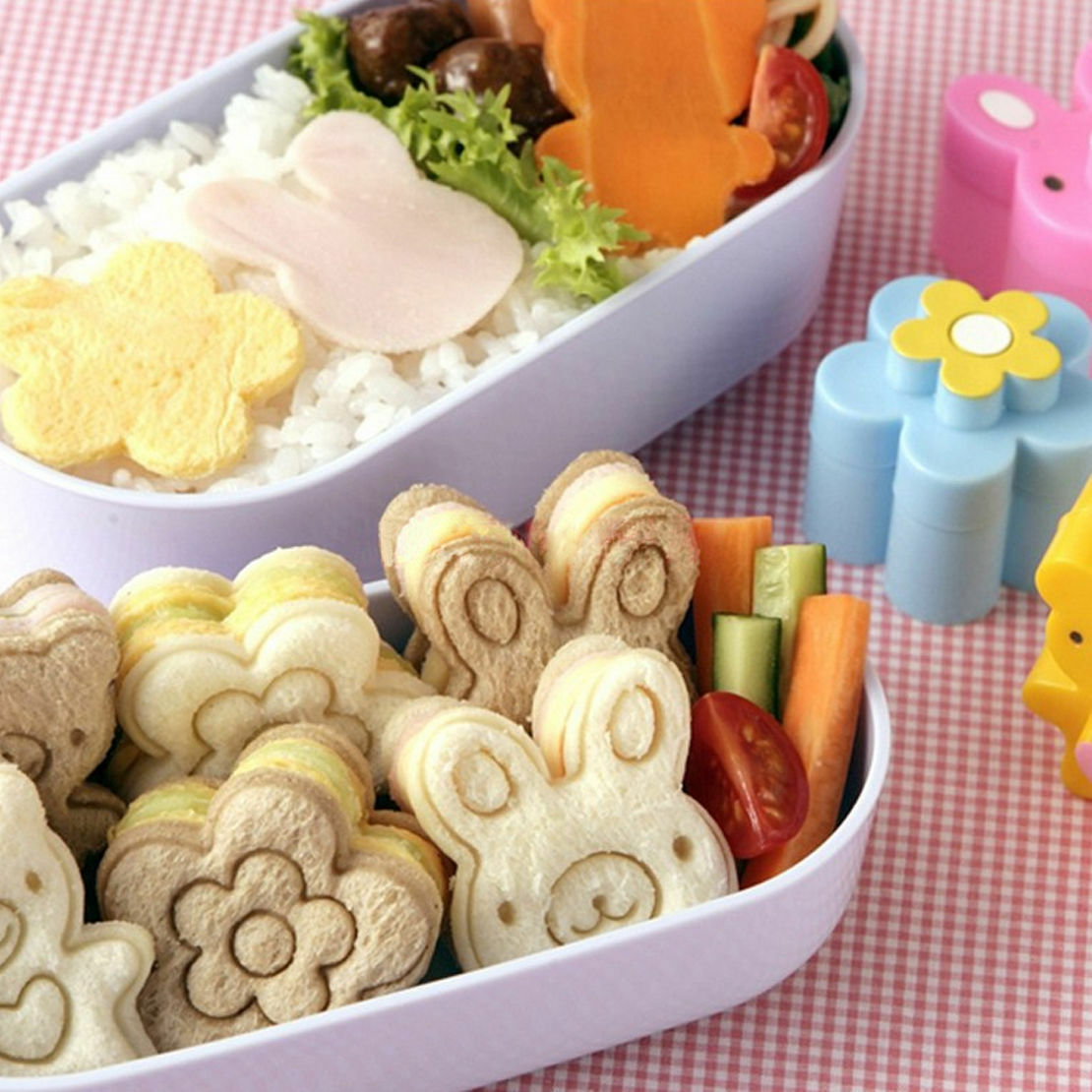 Sandwich Crust Cutter Cookie Bread Cake Toast MoldAYabbit Bear Flower Shape R Tt