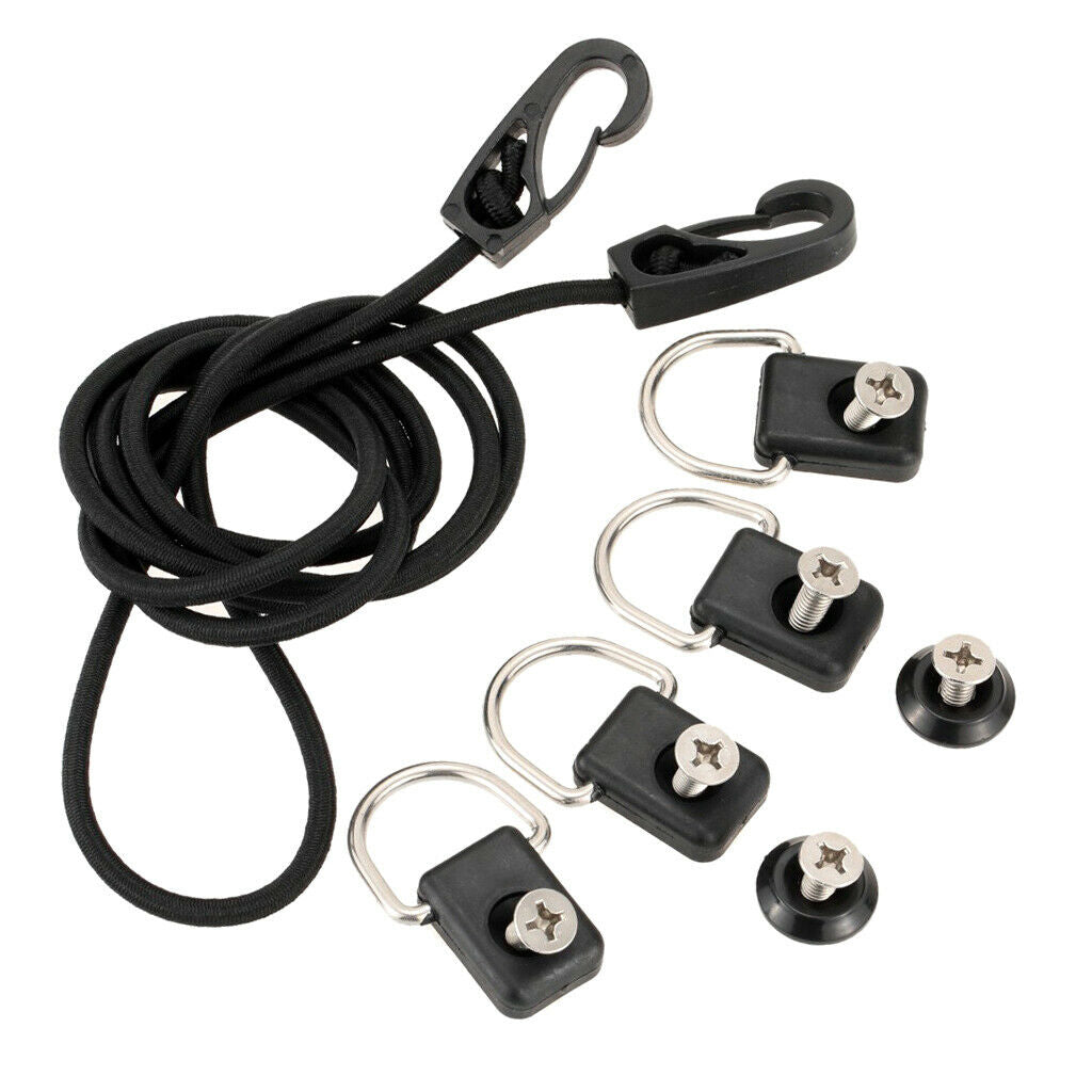 Portable Canoe Kayak D Ring Outfitting Fishing Rigging Bungee Kit Accessory