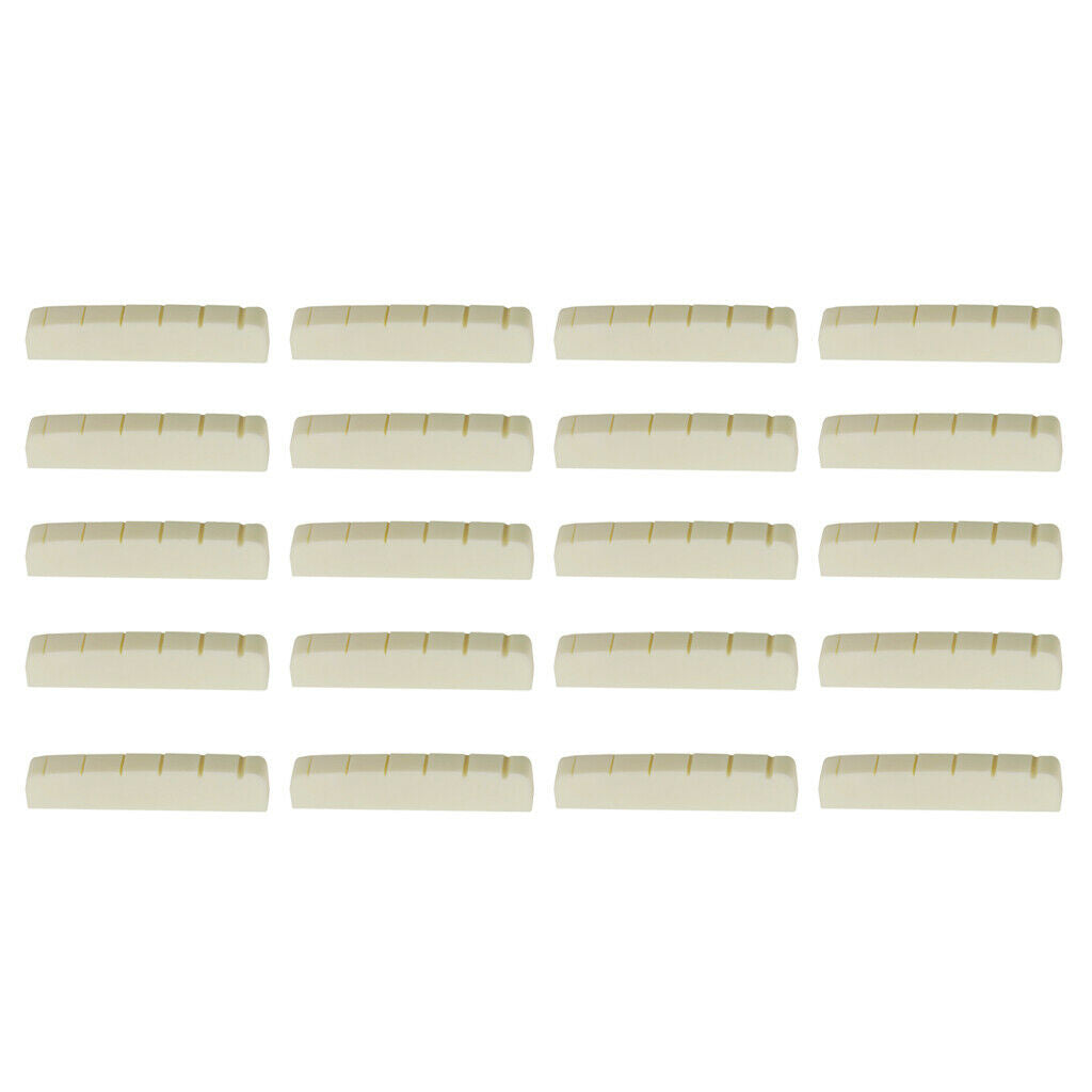 20 lot 43mm Bridge Natural Buffalo Bone Nut for Electric Guitar Replacement
