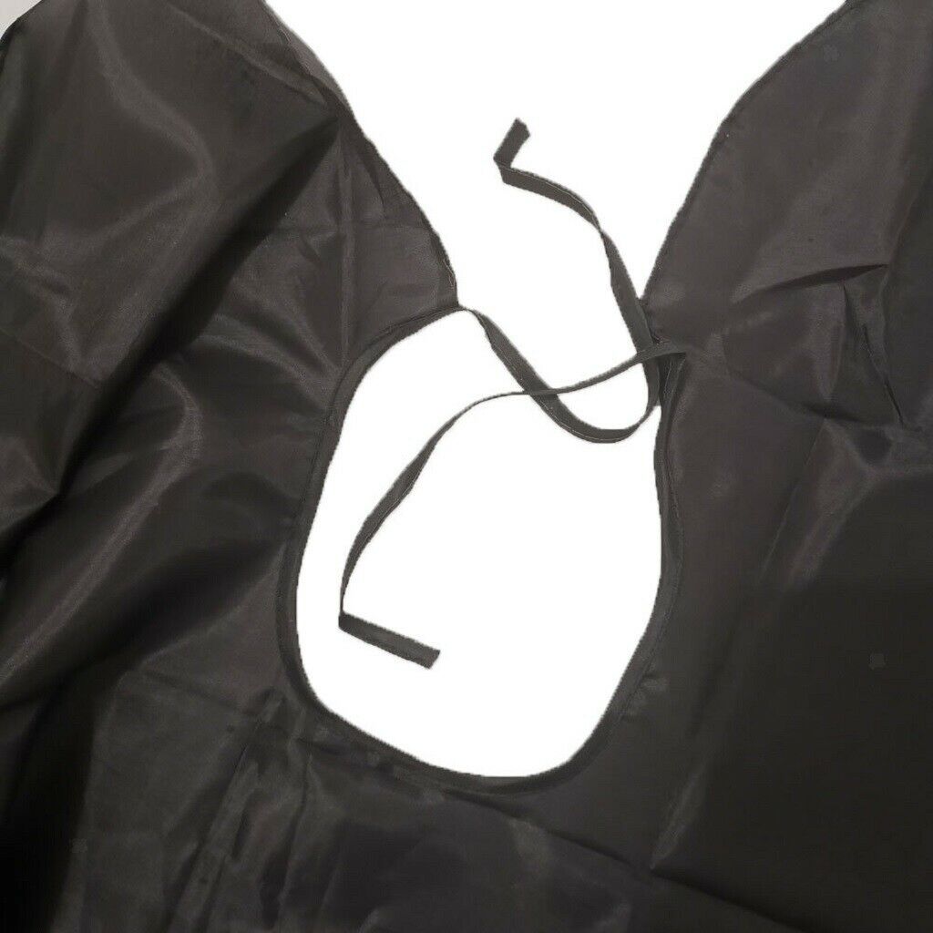 3Pcs Reusable Hairdressing Salon Cape Home Haircut Gown Capes Cloth Black
