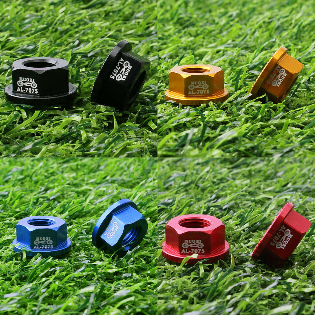 4Pcs Alloy M8 8mm Bike Wheel Hub Axle Nuts for Kids Bicycle Balance Parts