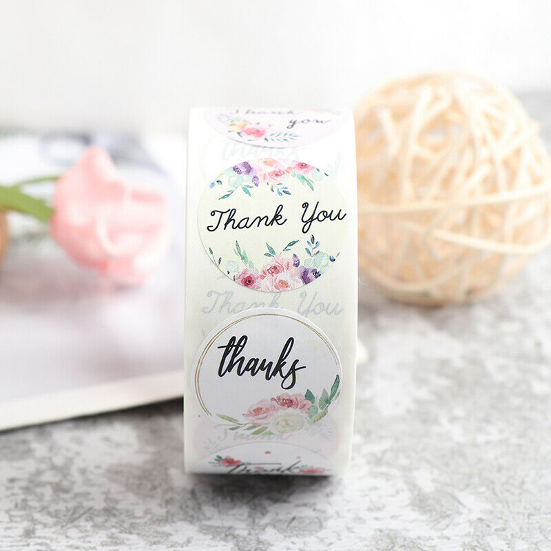 500pcs/Roll Thank You Stickers For Your Purchase Business Wedding Labe.l8