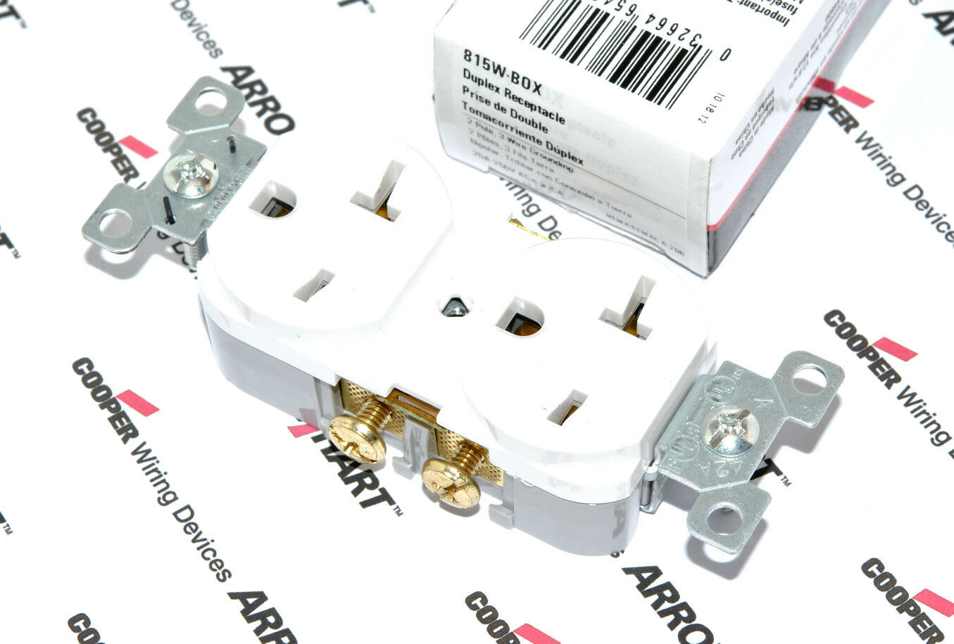 1pcs - COOPER 815W 20A 250V Commercial Grade Duplex Receptacle 6-20R