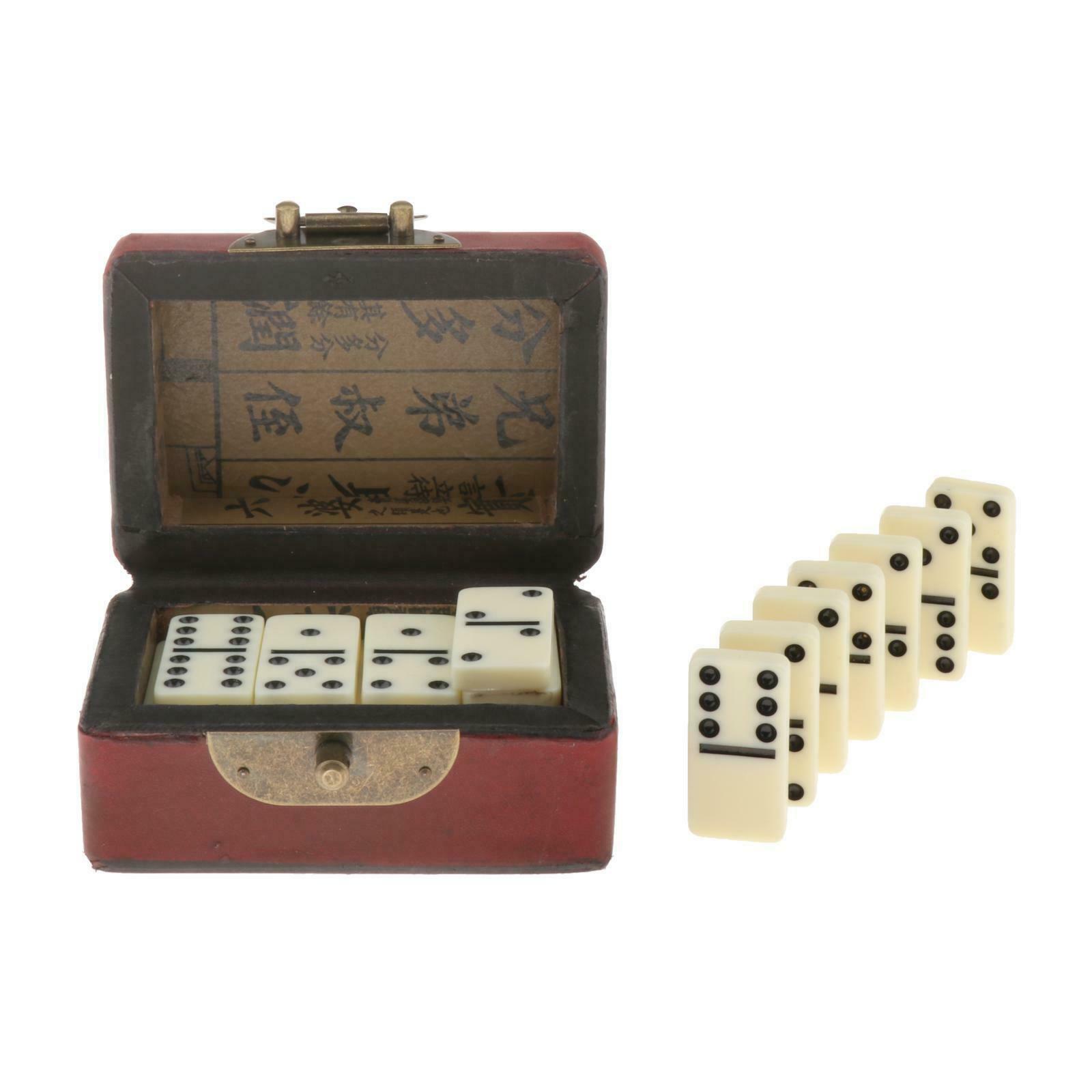 Professional 28 Dominoes Set Traditional Recreational Travel Family Games