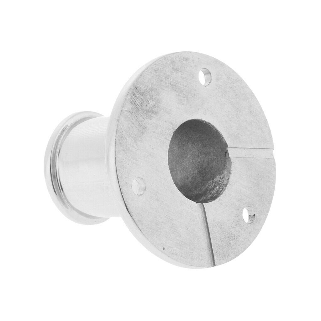 Stainless Steel Marine Boat Deck Handrail Round Stanchion Base 84Deg 25mm
