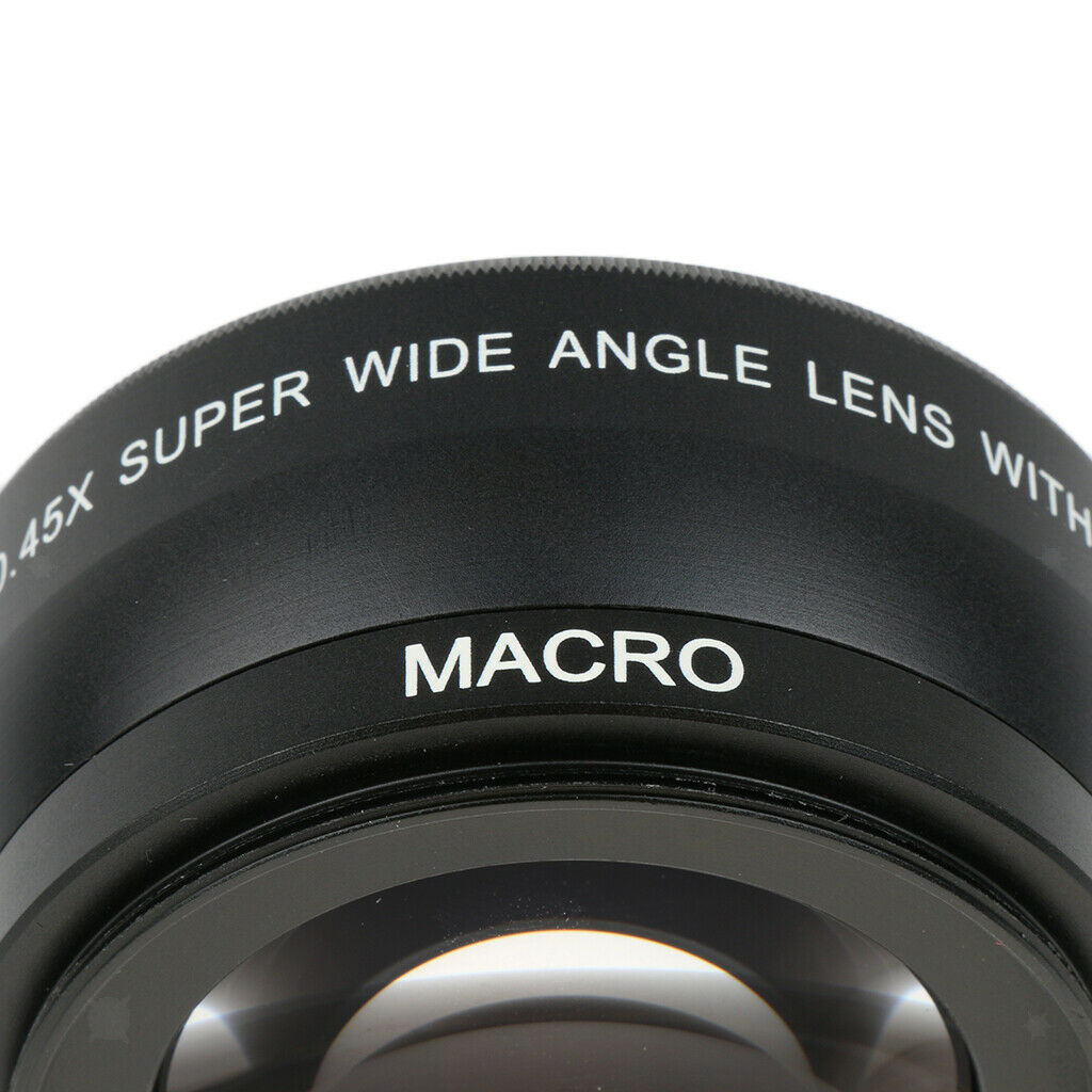 55mm 0.45x Wide Angle Lens with Macro for Canon   Sony Digital Cameras