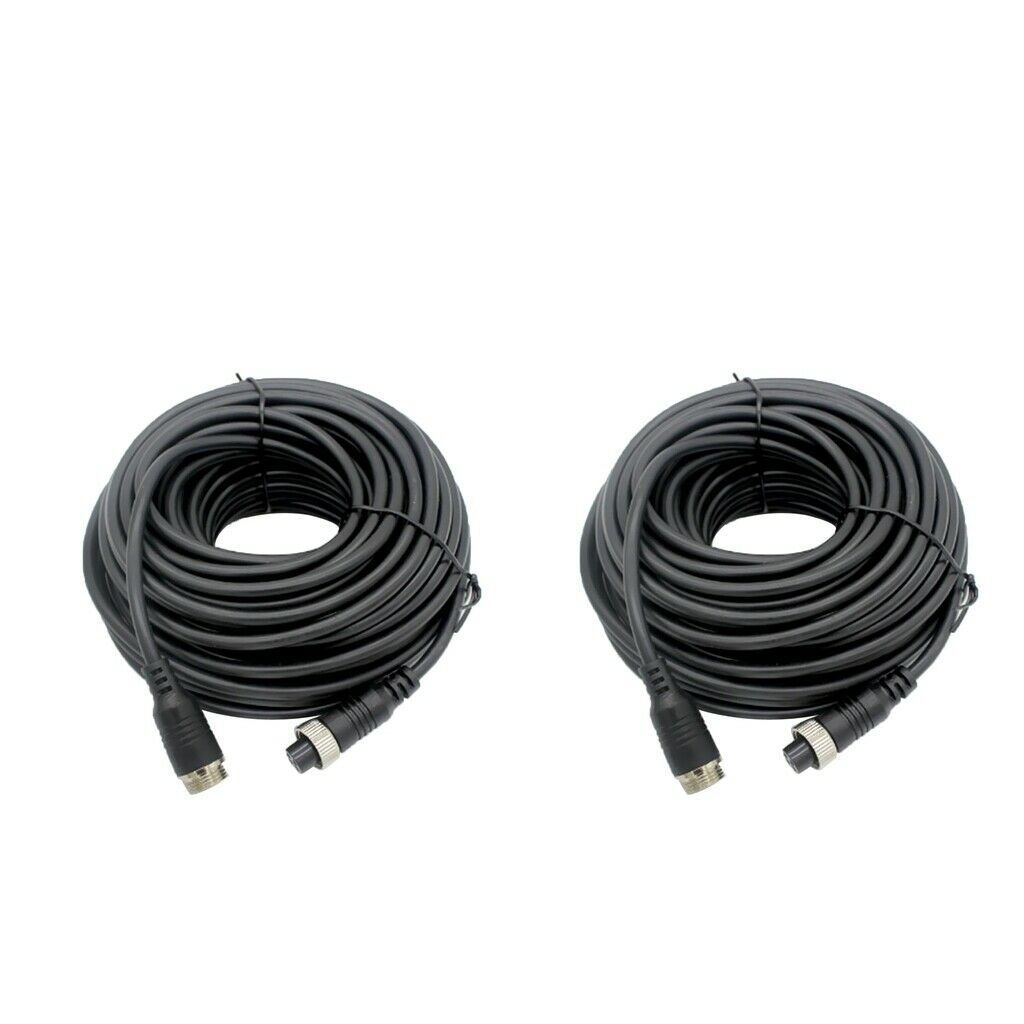 2 Pieces Video Extension Cable for Car Reverse Rear View Parking Camera - 5