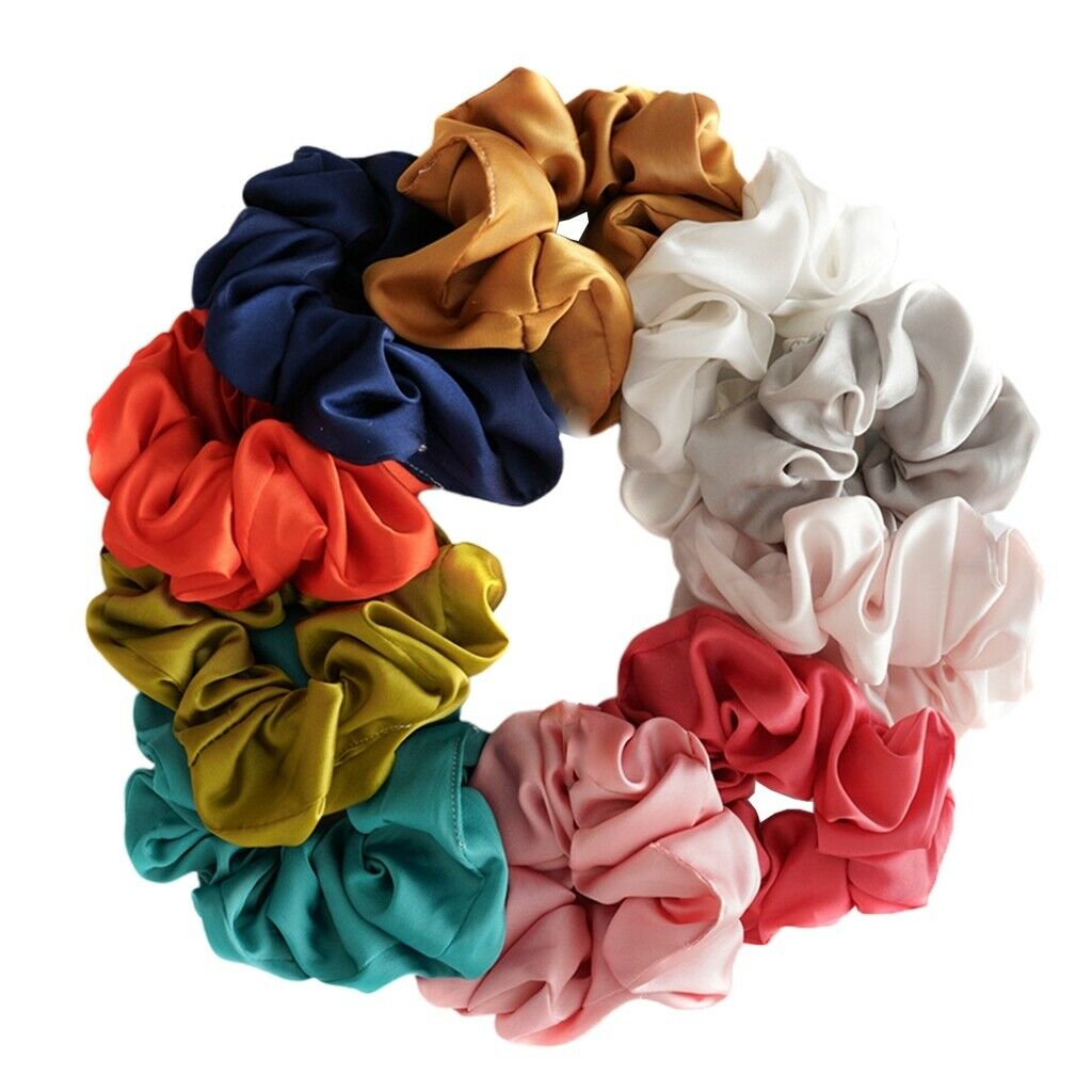 11pcs Hair Elastic Scrunchies, Multicolor Hair Headbands Links Ropes Ponytail
