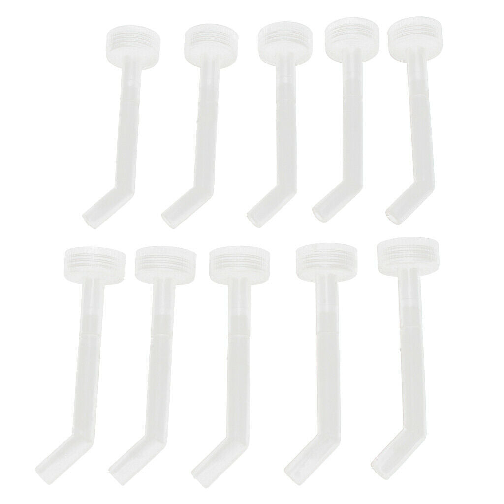 10 Pcs Poultry Screw Style Nippler Waterer Feeder for Chicken Duck Bird