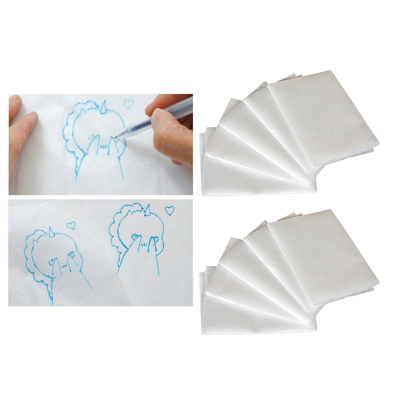 10x Water Soluble Embroidery Stabilizer 20x20" Cross Stitch for Home Sewing