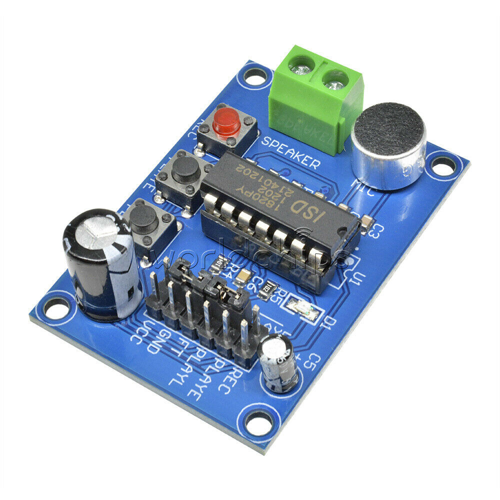 Voice Sound Board Recording ISD1820 Recorder Playback Module On-board Microphone