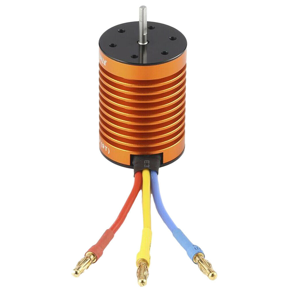 9T 4370KV 4 Pole Motor Without Broom Without Sensor Spare Part For 1:10 RC