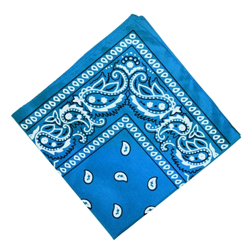 4 Pieces Women's 22x22" Cowboy Headwear Bandana Handkerchief Cotton Soft