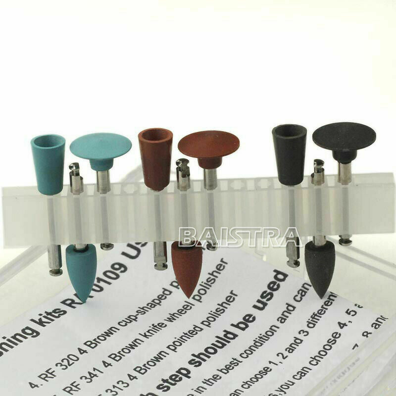 5 X Dental Diamond Polisher Bur Drill RA0109 For Low-Speed Handpiece SG1201