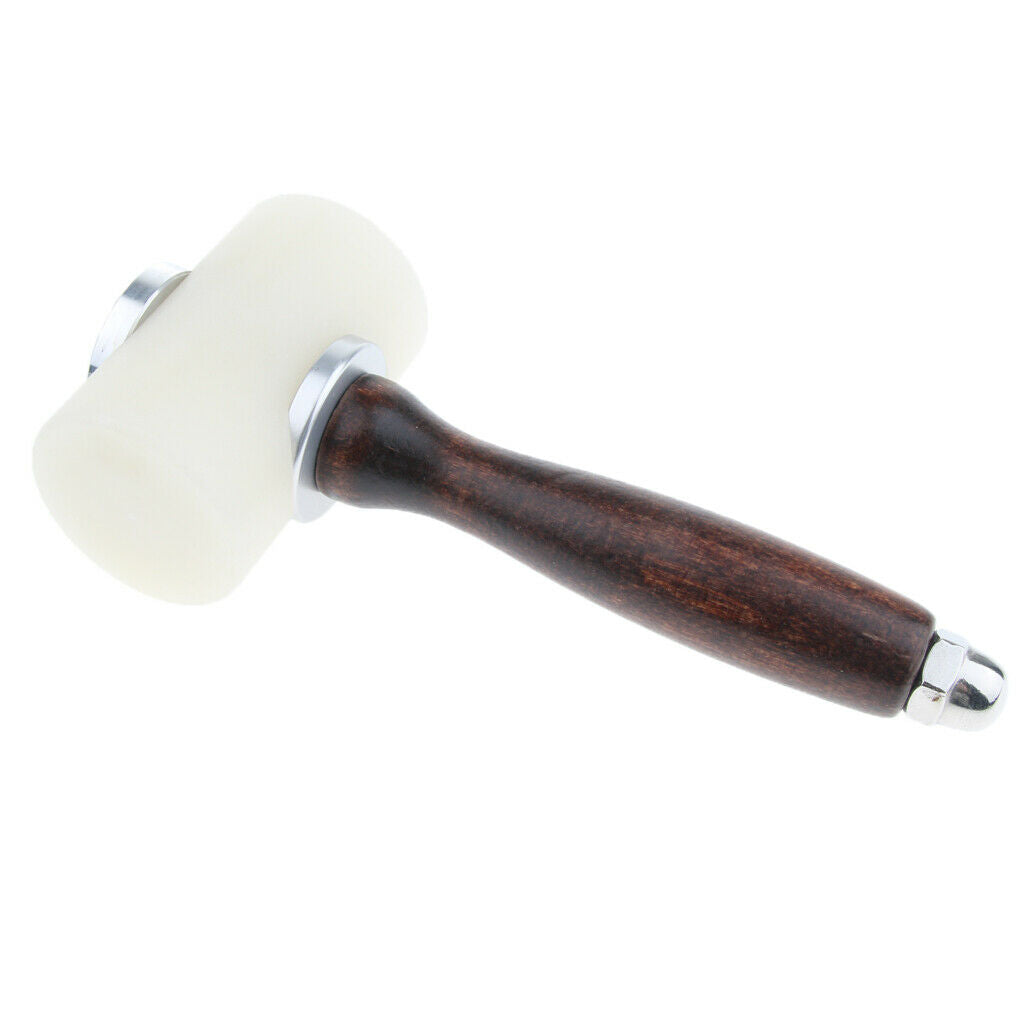 Wooden Handle Nylon Hammer Leathercraft Carving Hammer Stamping Sewing Craft