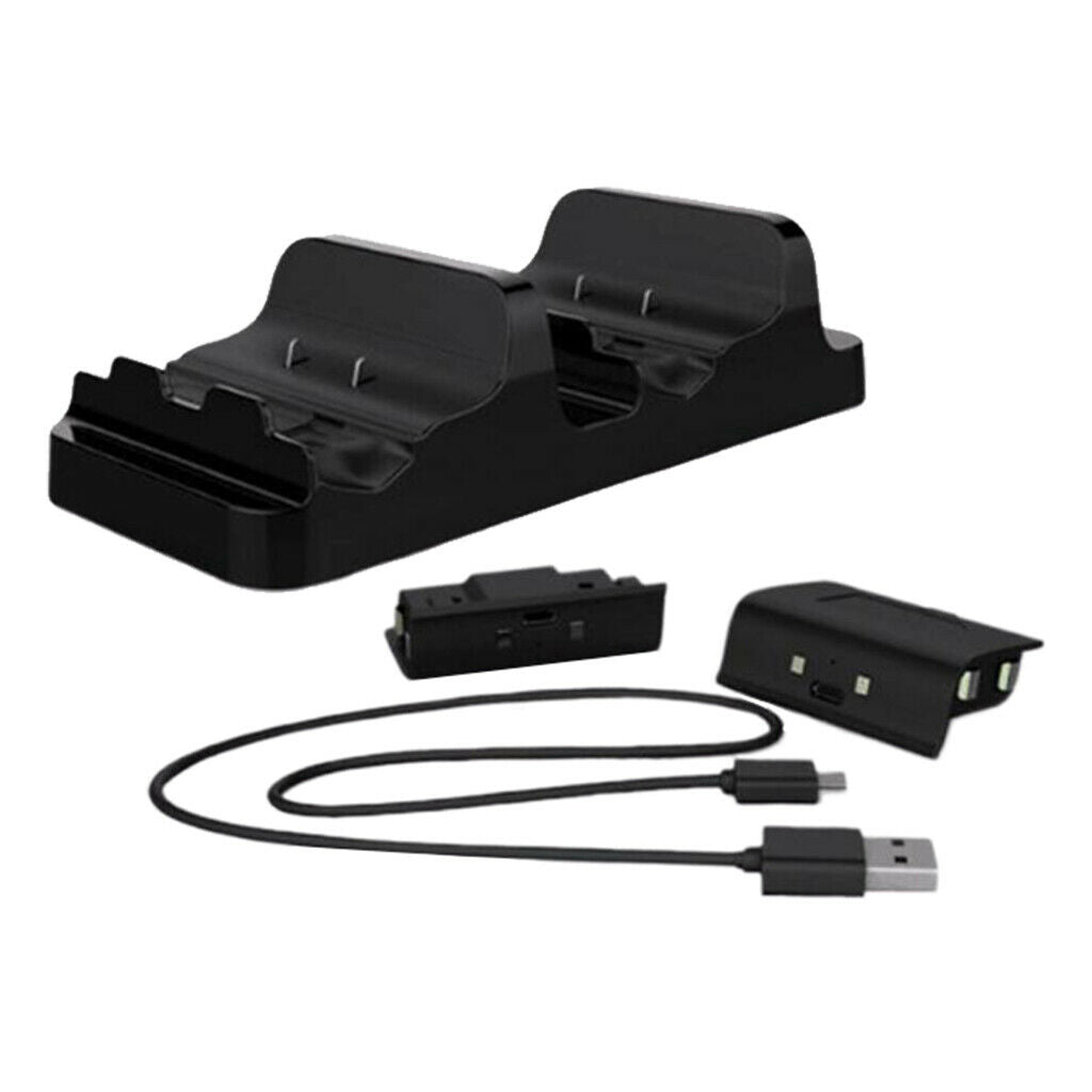 Dual Charger USB Charging Base 5V 300mA with 2 Batteries for   One Controller
