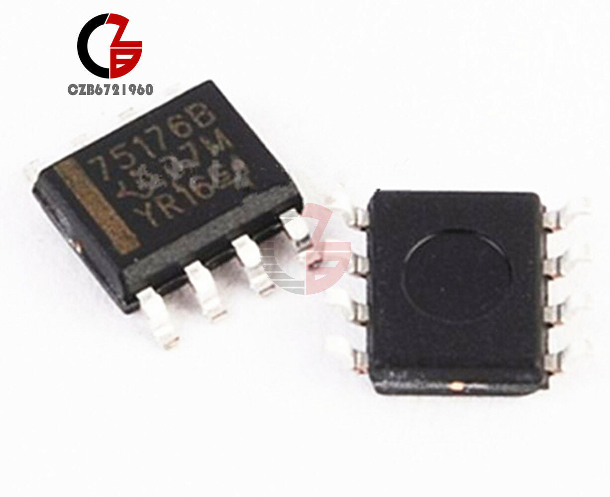 10PCS SN75176B SN75176 SOP-8 SOP8 TI New SOP SMD BUS TRANSCEIVER IC SOP-8N