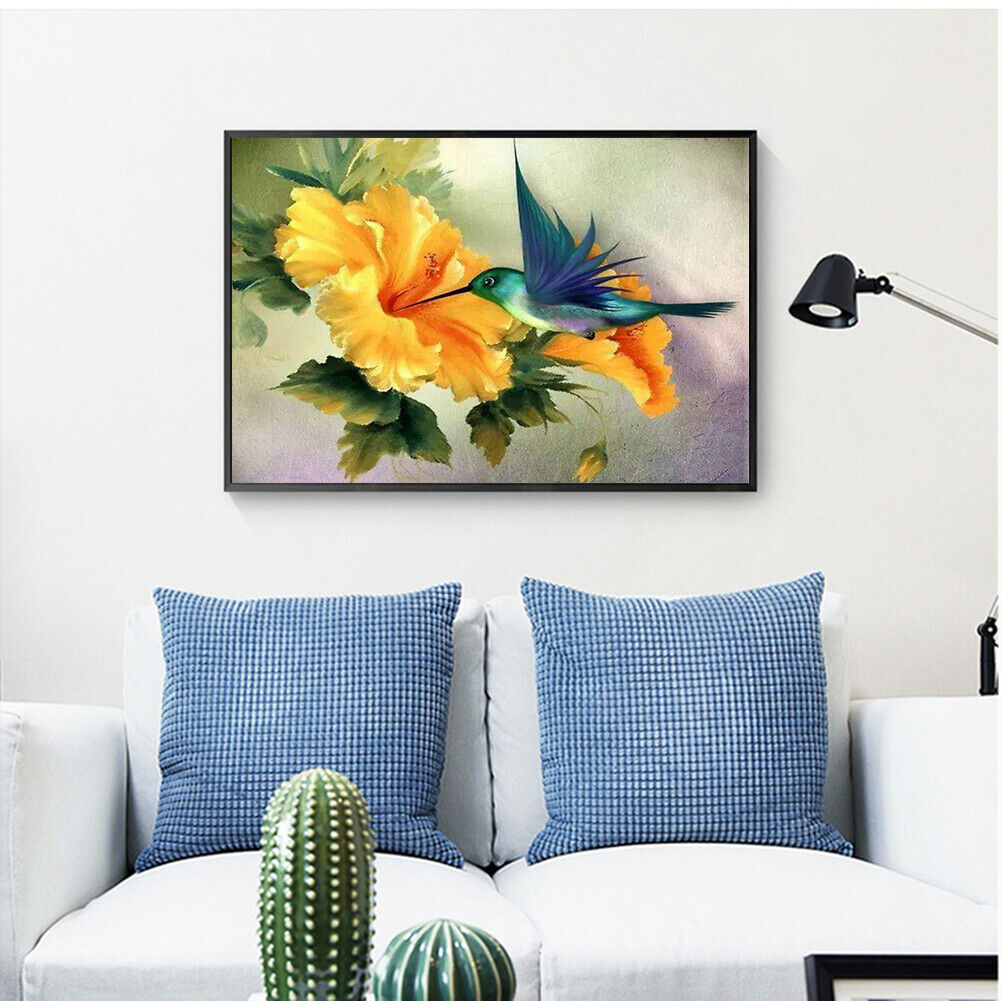 Painting By Numbers Kit DIY Bird Honey Hand Painted Oil Picture Craft Decor @