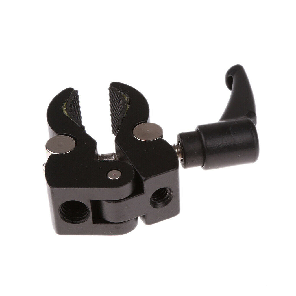 Crab pliers clip fastening mechanism (metal) for camera accessories