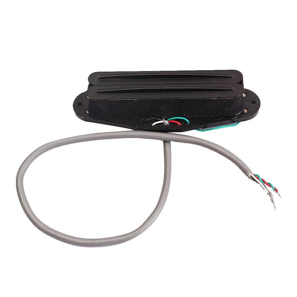 Black Dual Hot Rails Mini Humbucker Pickup For  Electric Guitar