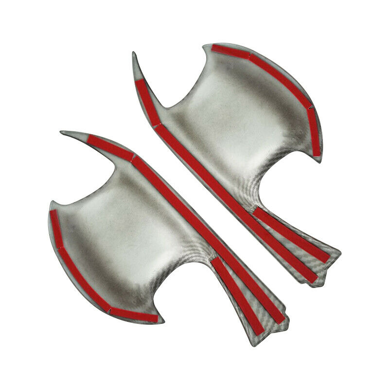 Carbon Fiber ABS Door Handle Bowl Covers Fits For Mitsubishi Outlander Sport