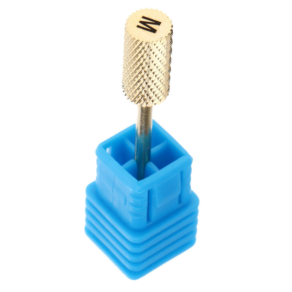 6 Grit Smooth Top Barrel Head Pro Nail Drill Bits Grinding Polishing Heads