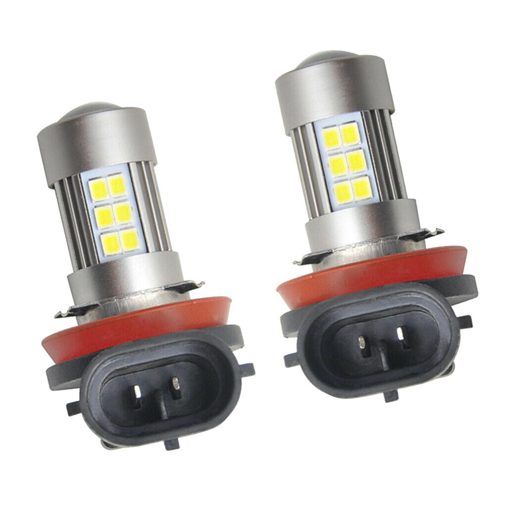 2PCS White H11 H8 27SMD LED Bulbs High Power Super Bright for Fog Lights