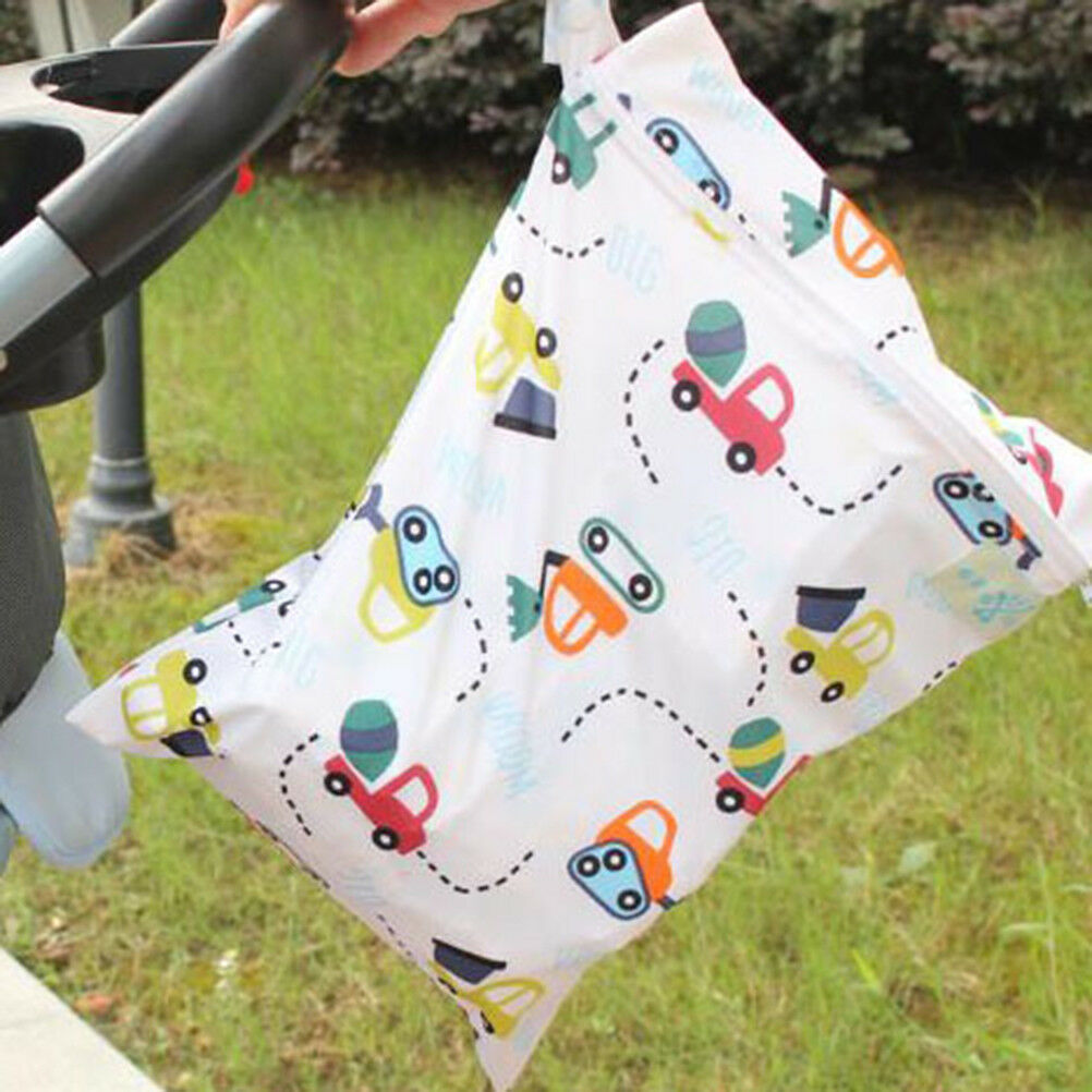 30*40cm cartoon single pocket diaper bag waterproof wet bag for baby diape.l8