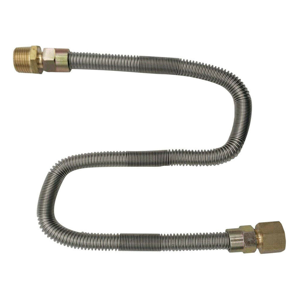 Propane Natural Gas Line 2ft Stainless Steel Hose LP LPG Grill Parts
