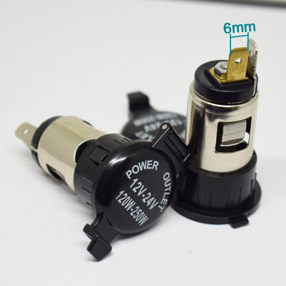 10pcs 12V-24V 120W-250W Car Cigarette Lighter Power Outlet Female Jack Socket