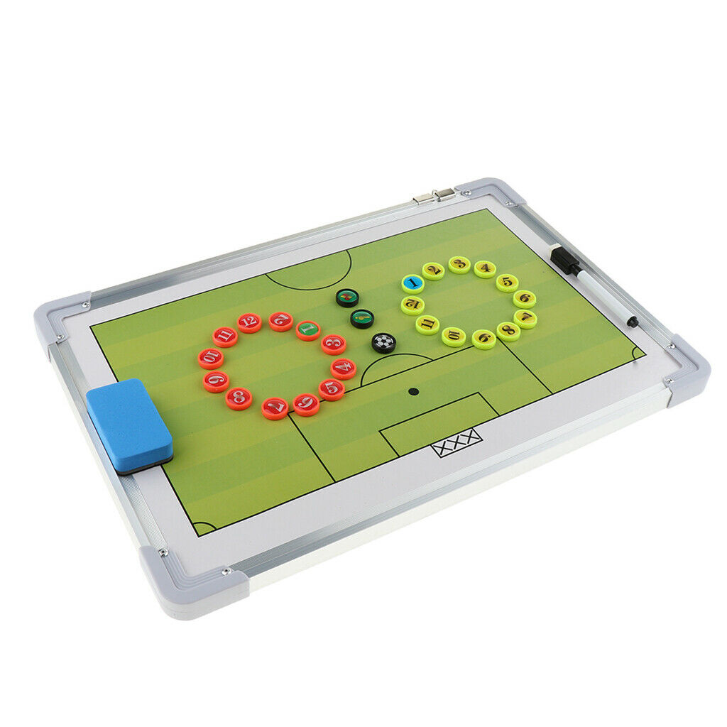 Aluminum Alloy Soccer Coaching Board Football Training Clipboard with Hook