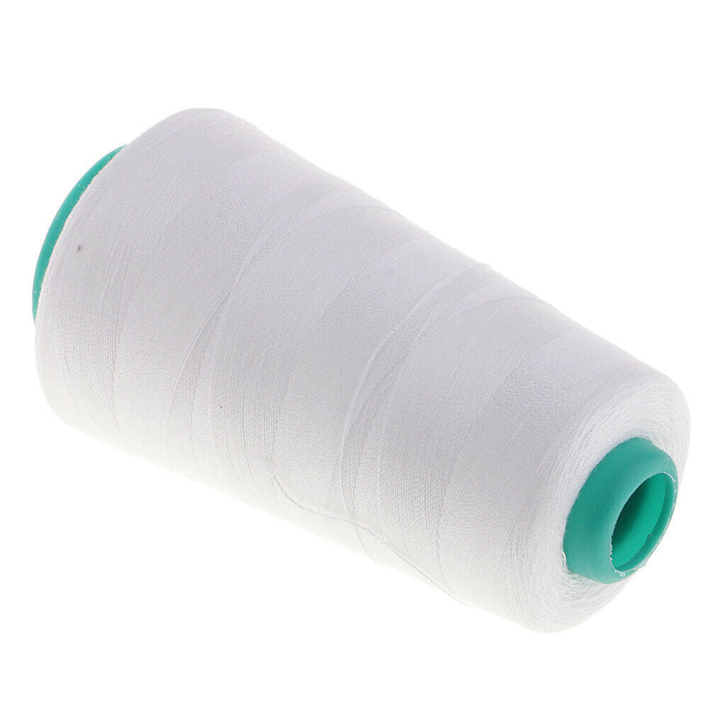 1500Yds Heavy Duty Polyester Jeans Sewing Thread for Sewing Machines White