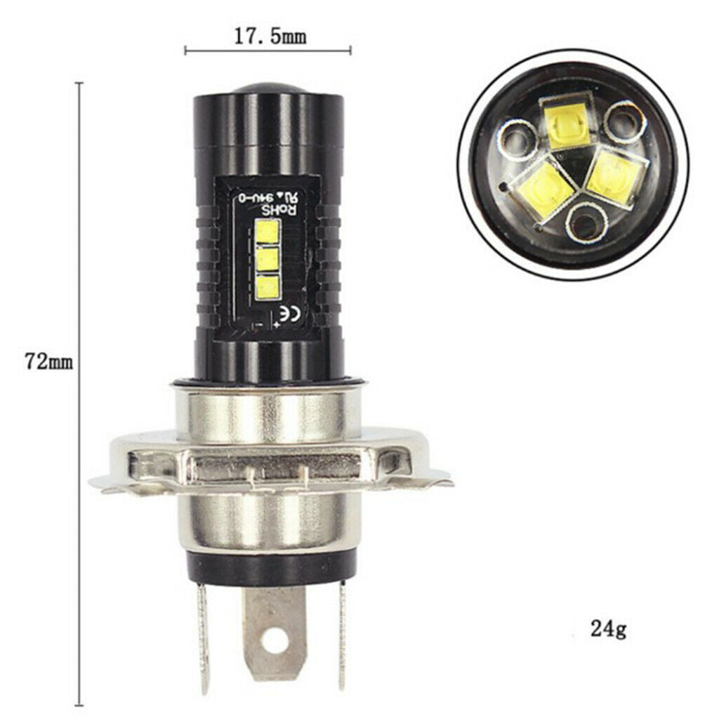 Mini Super Bright DC9-30V 3Side Vehicle Front Foglight DRL Headlight H4 New