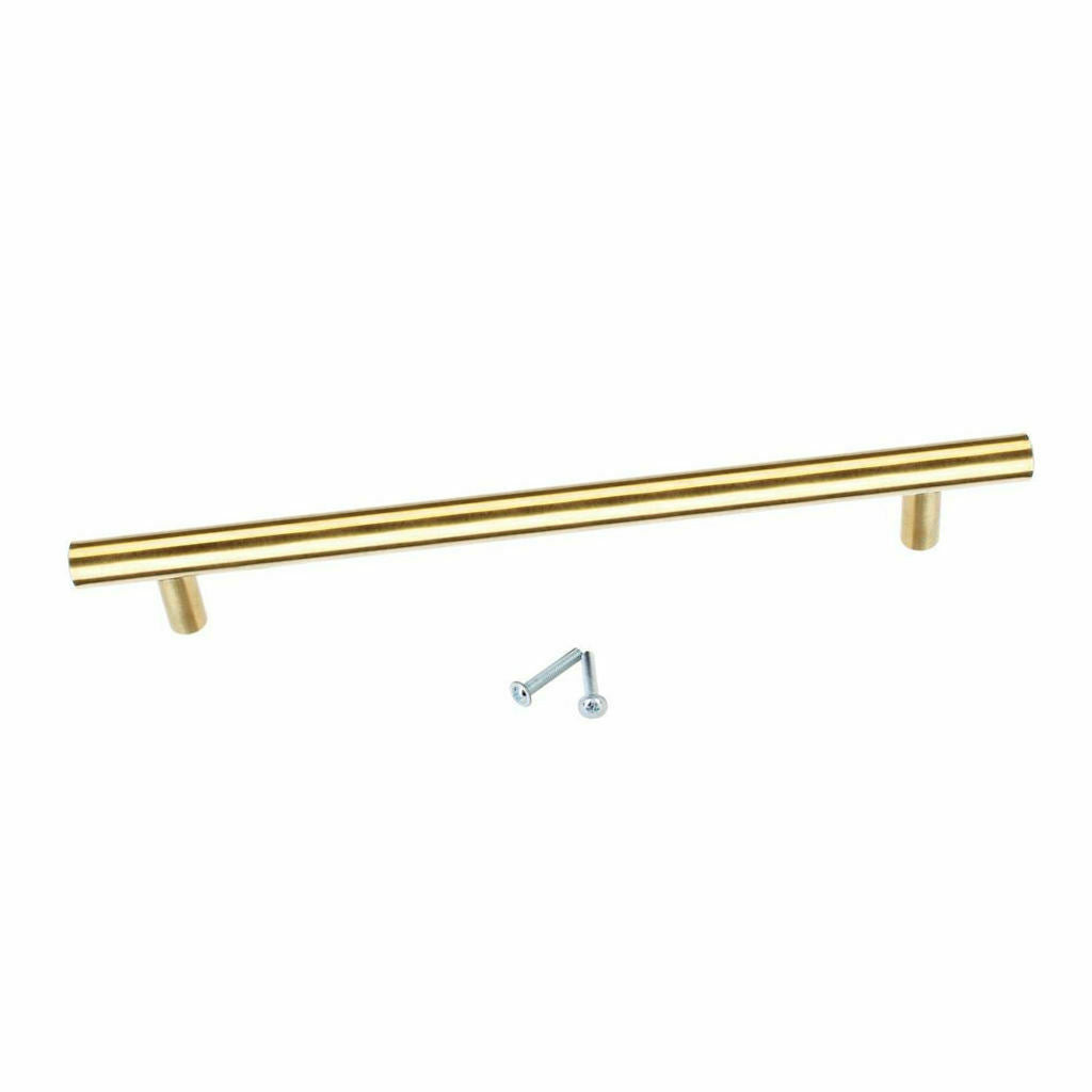 6x Stainless Steel Modern Style Door Handle Cabinet T Bar Drawer Pulls 200mm