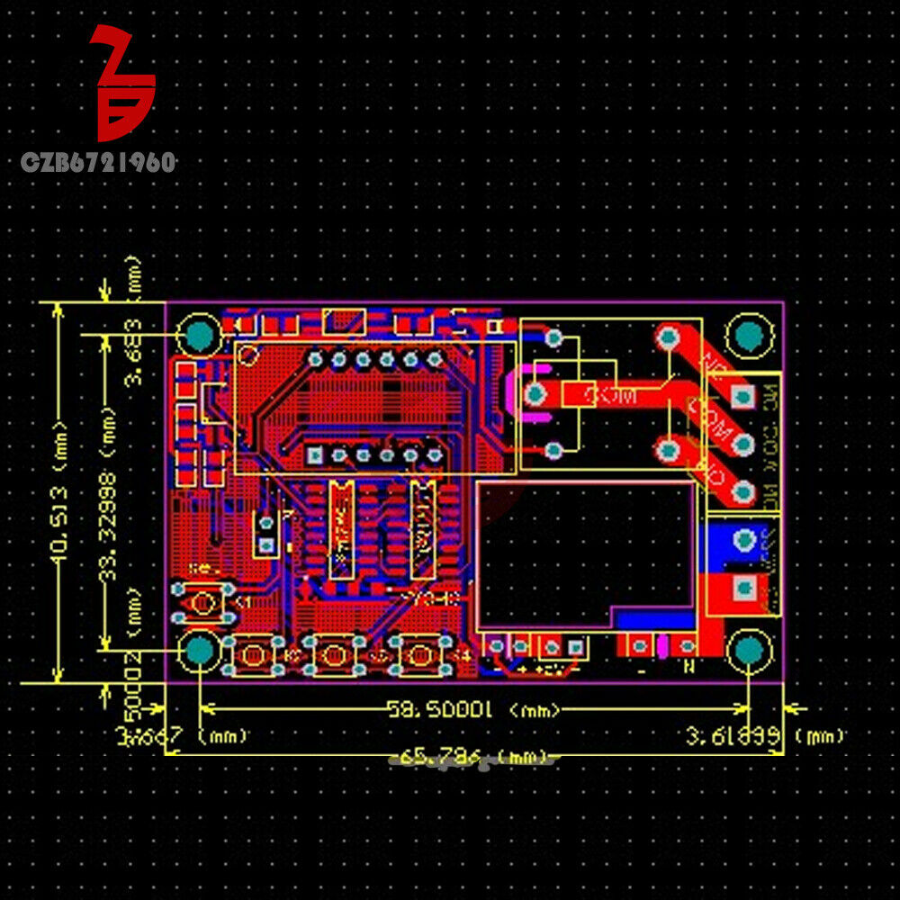 Multifunction Digital Display Time Control Relay Module AC110V / 220V 5A