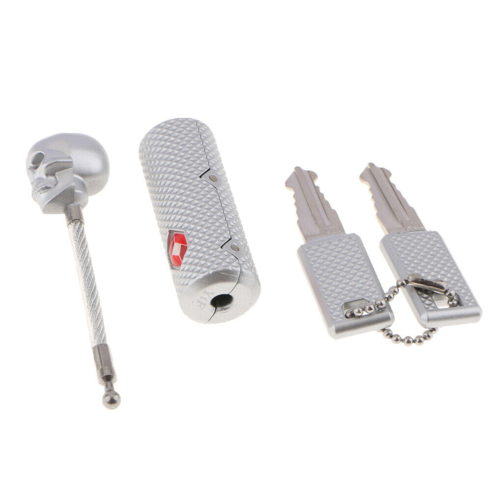 1 Pack TSA Approved Key Lock Straight Barrel Cable Padlock for
