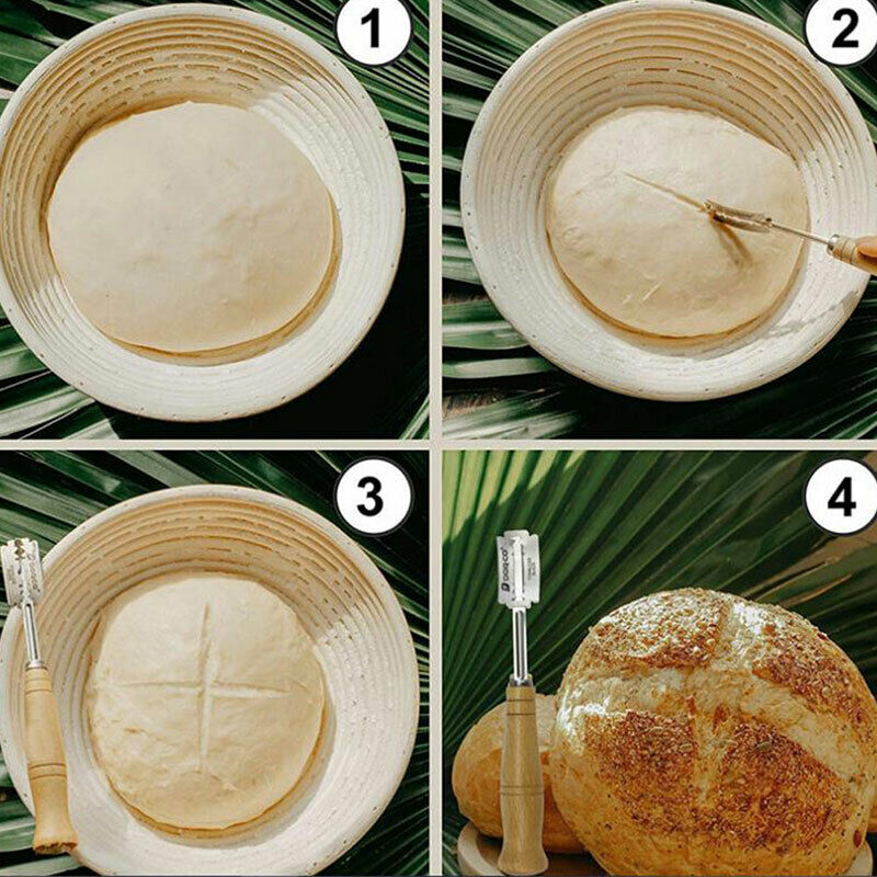 1Set Baking Kit European Bread Cutter Flour Coil Stirrer Bread Tools For Bak SJ
